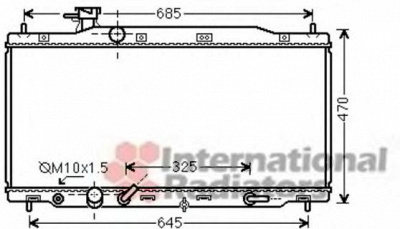 VAN WEZEL 25002226 -  Радиатор, охлаждение двигателя